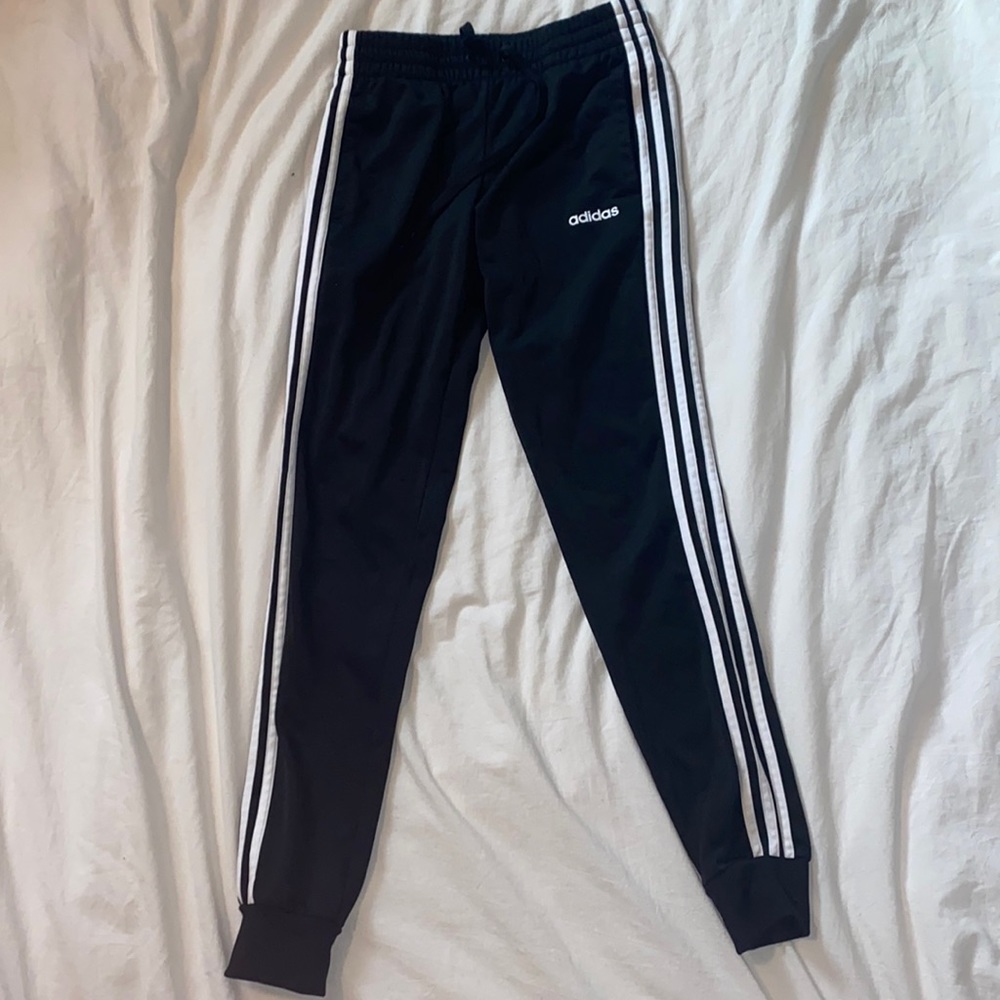 Size XS Adidas three stripe joggers